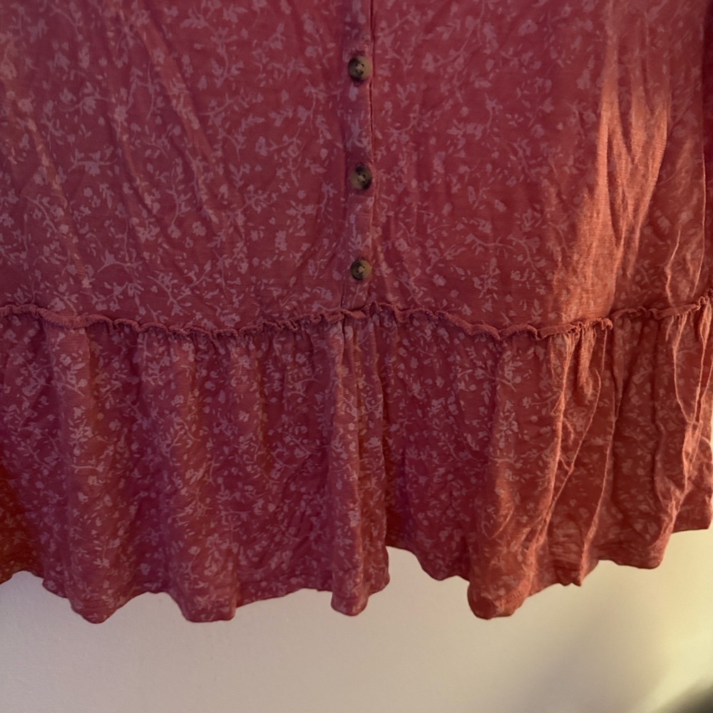 Lucky Brand Rose Pink Tee - Picture 2 of 4